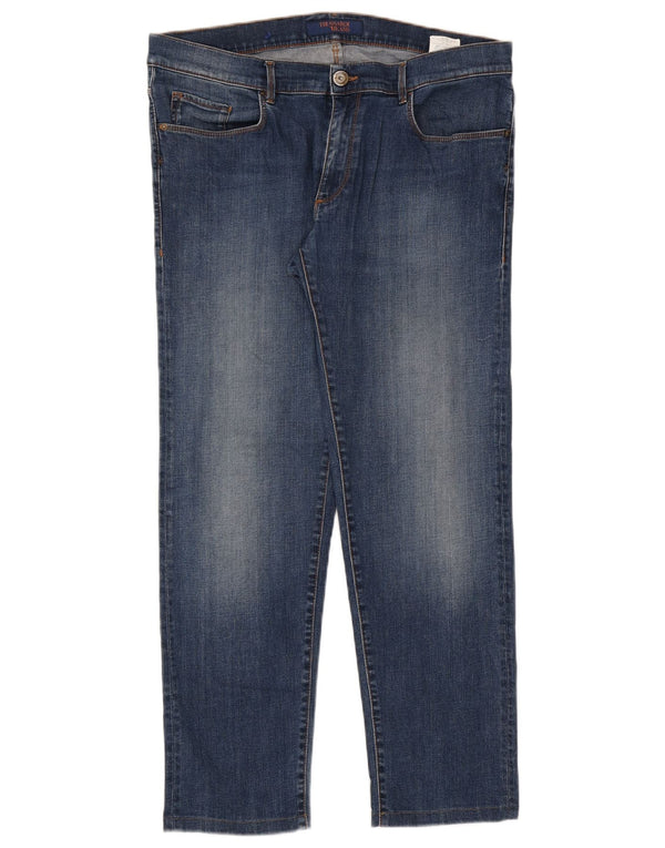 Męskie jeansy slim fit Trussardi IT 52 XL W36 L29 Niebieskie bawełniane