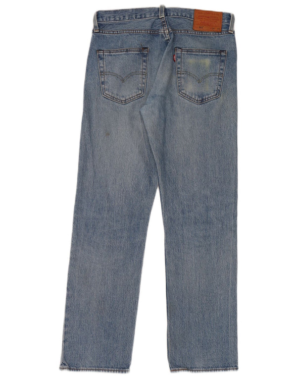 Męskie jeansy Levi's 501 Straight W30 L30 Niebieskie bawełniane