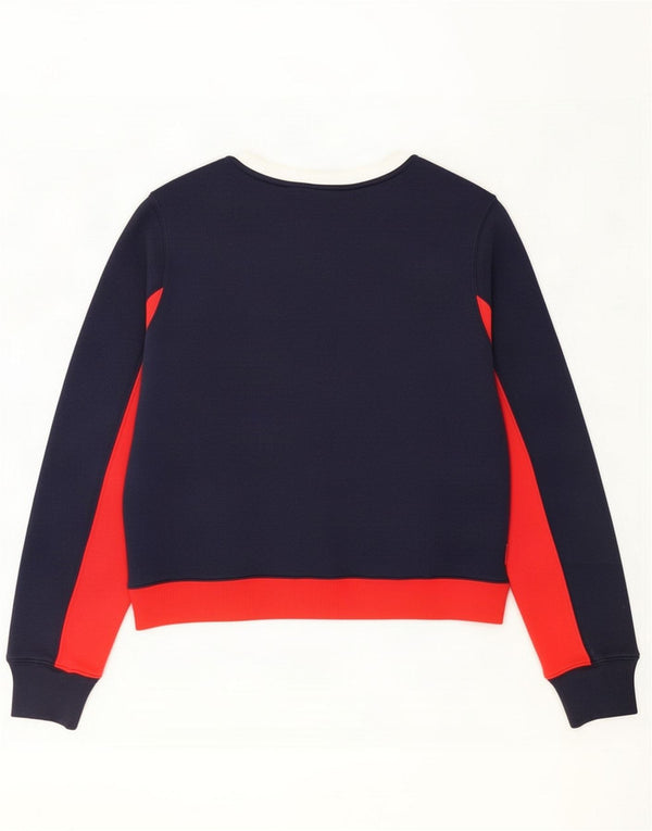 Fila Damska bluza graficzna Jumper UK 14 Duży granatowy Kolorblok