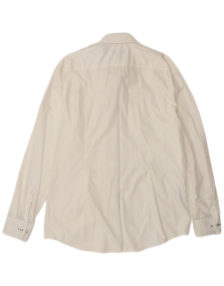 Koszula męska Hugo Boss Slim Fit, rozmiar 44 17 1/2 XL, biała bawełna