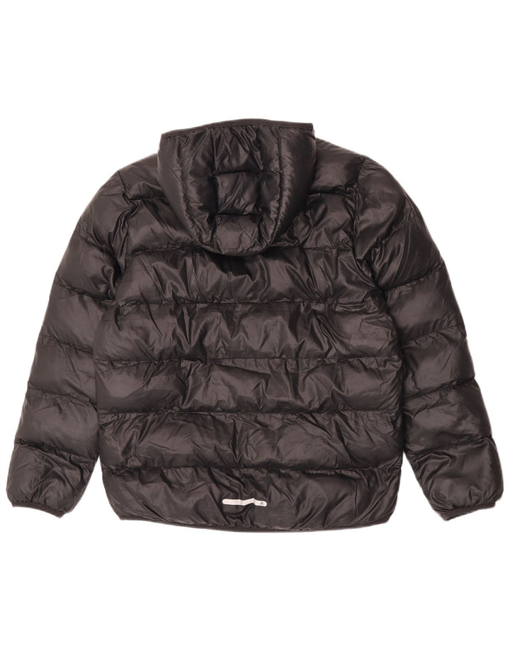 Adidas Chłopięca Wyściełana Kurtka Z Kapturem 13-14 Lat Czarny Poliester