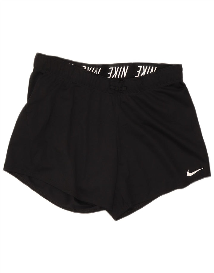 Damskie spodenki sportowe Nike Dri Fit UK 14, duże, czarne, poliestrowe