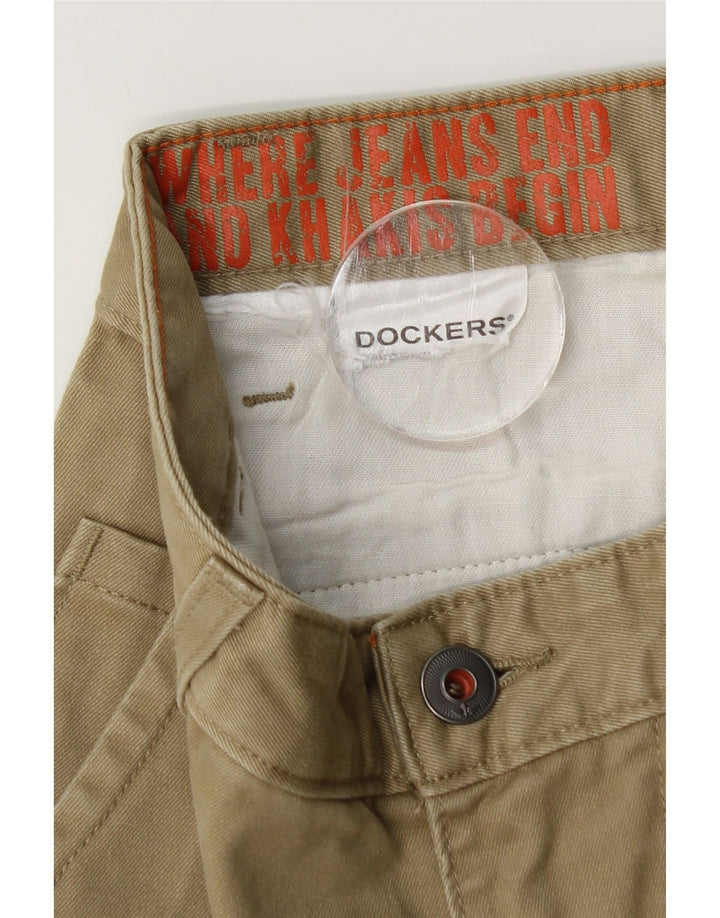 Męskie spodnie typu slim chino Dockers W28 L30 beżowe