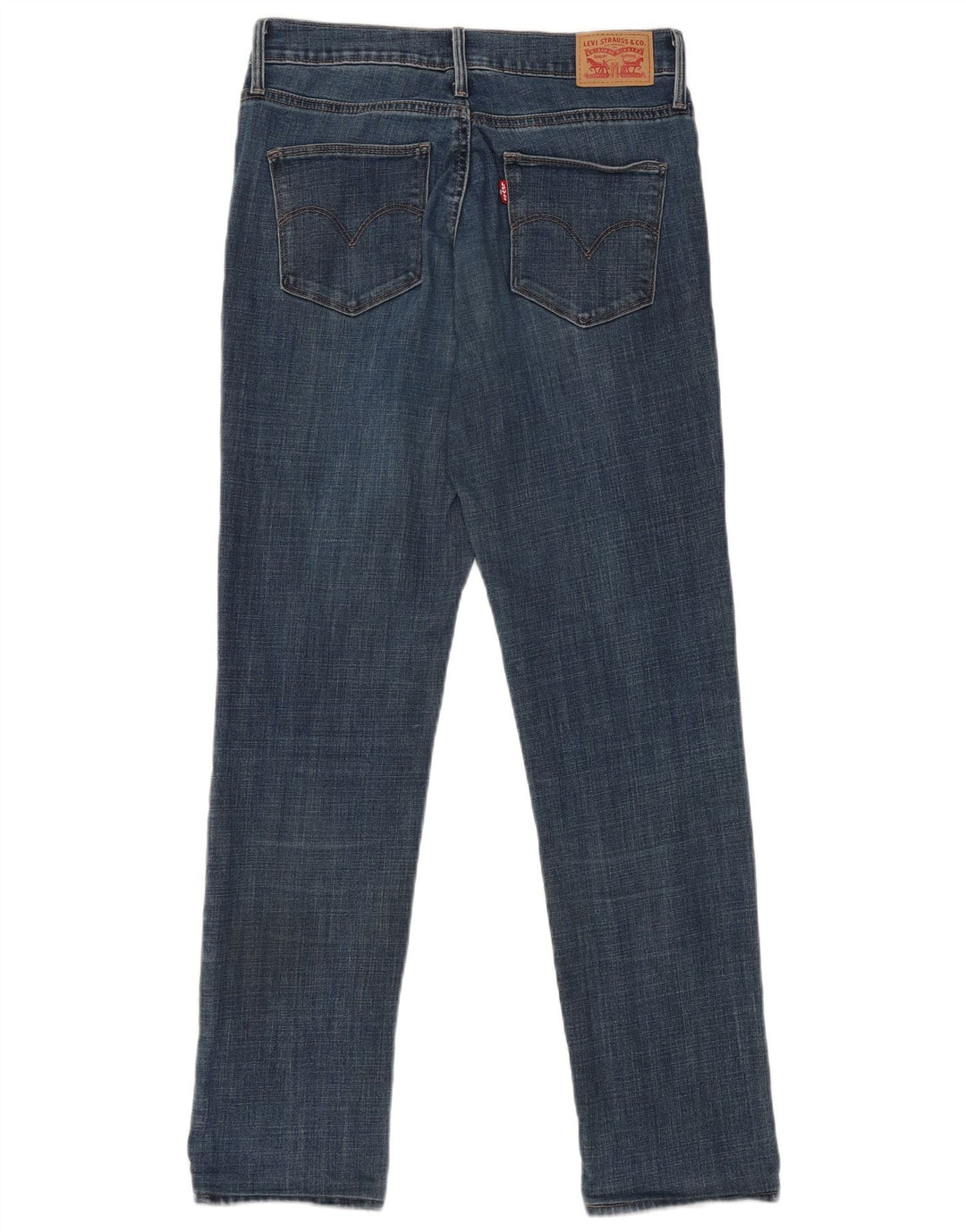 Damskie jeansy wyszczuplające Levi's W28 L28 Granatowa bawełna