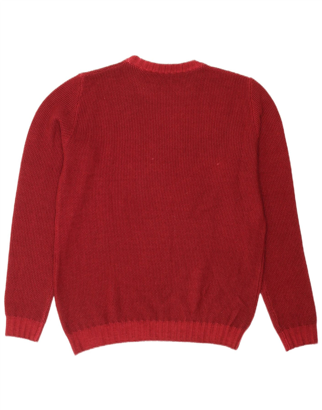 Męski sweter z okrągłym dekoltem Trussardi Jeans, średnio czerwony