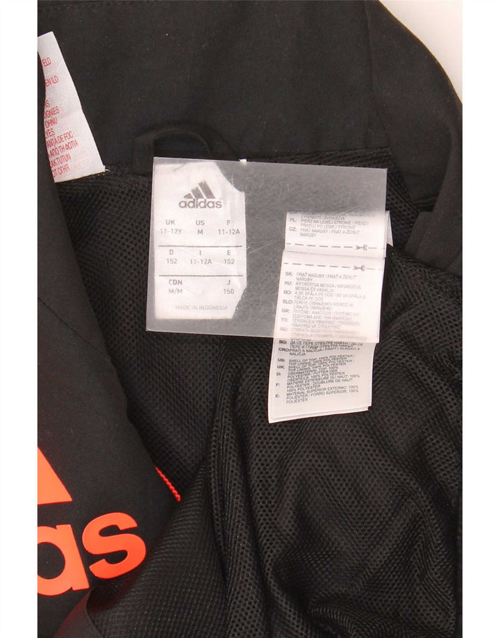 Chłopięca bluza dresowa Adidas z grafiką, 11-12 lat, czarny poliester