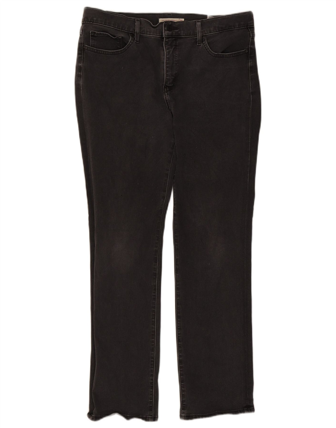 Damskie dżinsy Levi's 314 Shaping Straight W32 L30 Czarna bawełna