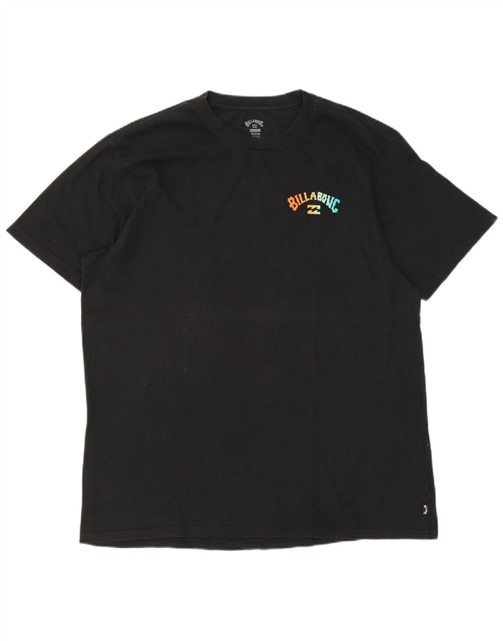 Męska koszulka z grafiką Billabong Top 2XL, czarna bawełna