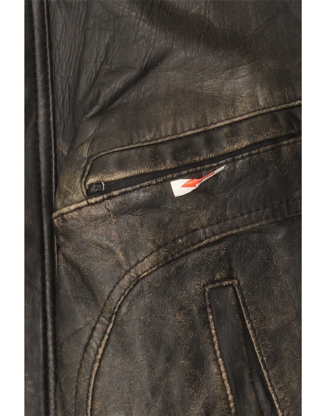 Męska skórzana kurtka bomber w stylu vintage IT 54 2XL czarna