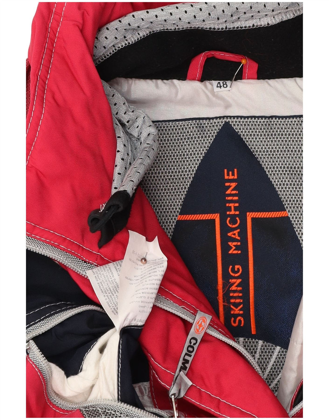 Damska kurtka narciarska COLMAR IT 48 XL Różowy poliamid z blokami kolorów