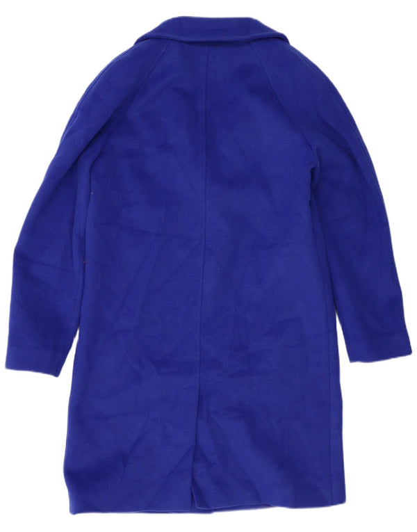 Marks & Spencer Damski płaszcz oversize UK 10, mały, niebieski, poliester