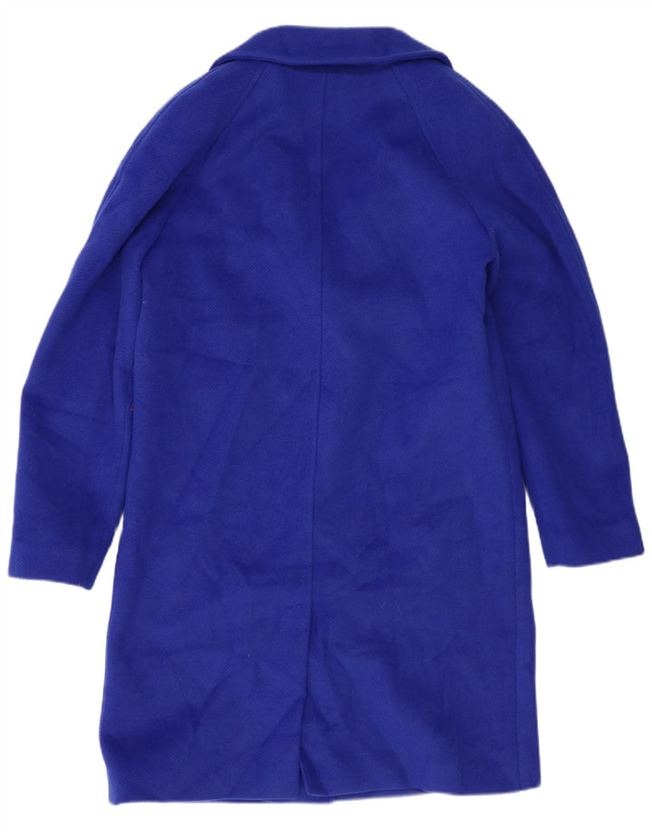 Marks & Spencer Damski płaszcz oversize UK 10, mały, niebieski, poliester