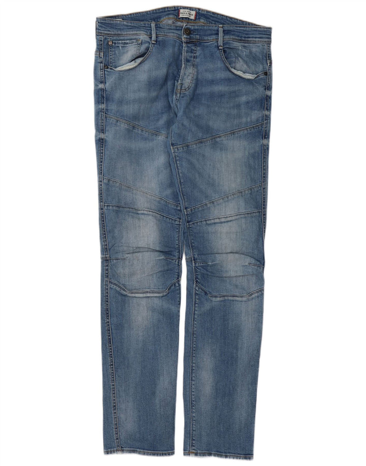 Męskie jeansy typu slim Jack & Jones W36 L34 Niebieskie