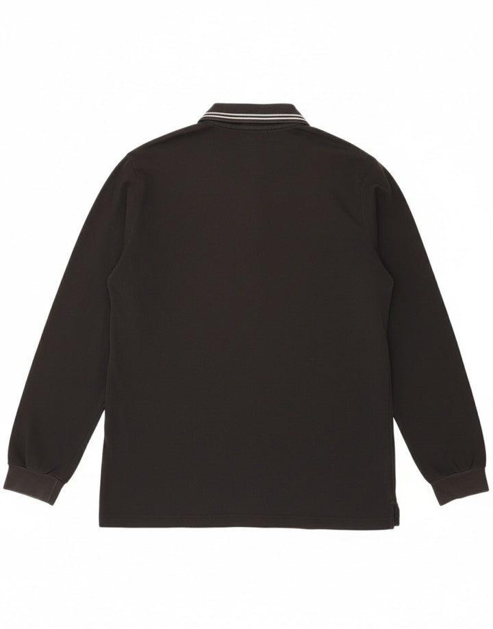 CHAMPION Mens Long Sleeve Polo Shirt XL Black