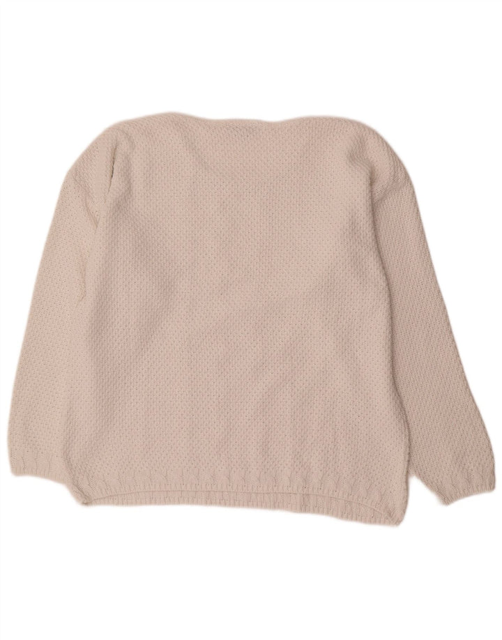Damski sweter oversize Street One z dekoltem w łódkę EU 36, mały, biały
