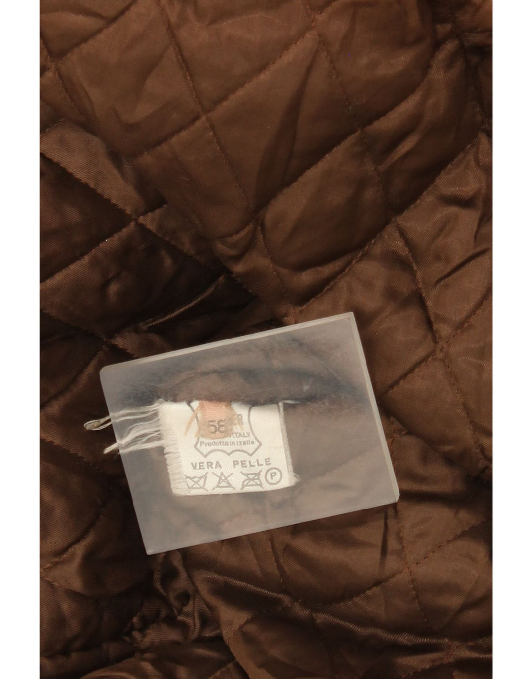 Vintage męska kurtka skórzana IT 58 4XL brązowa skóra