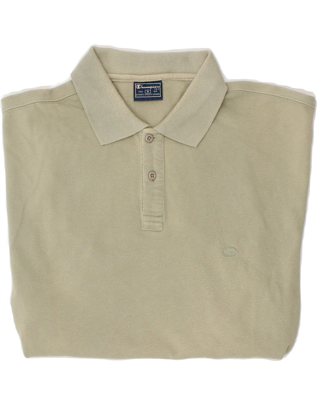 CHAMPION Mens Polo Shirt Medium Grey Cotton Vintage Champion and Second-Hand Champion from Messina Hembry 