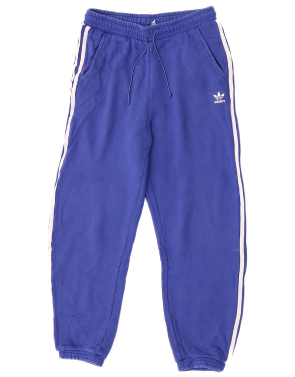 Damskie spodnie dresowe Adidas Joggers UK 12/14 Średni niebieski, bawełniany