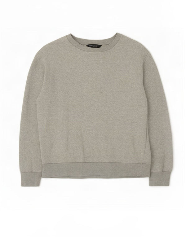 Marks & Spencer Damska bluza oversize UK 6 XS, szara bawełna