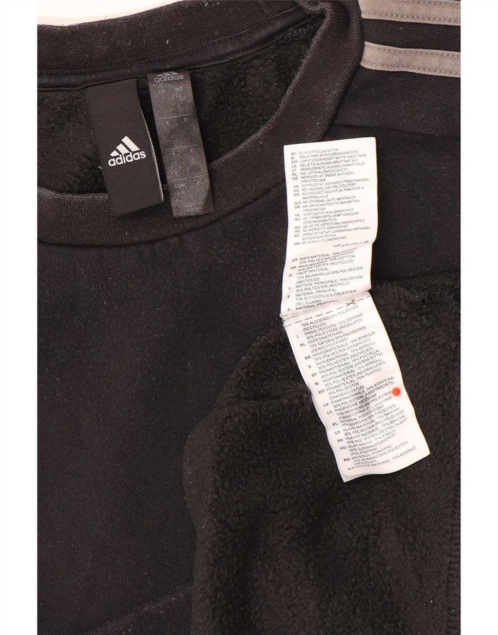 Adidas Męska Bluza Sweter Duża Czarna Bawełna
