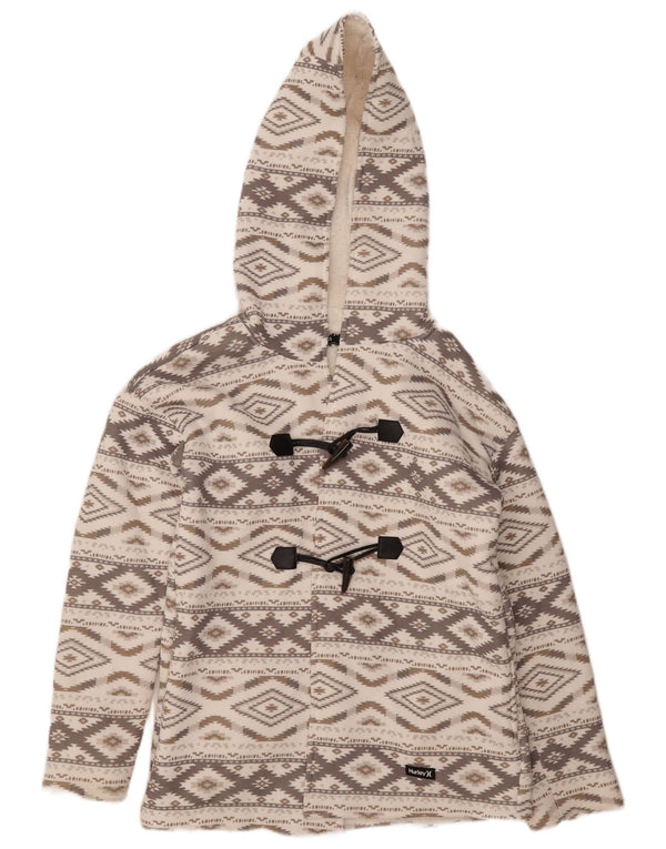 Damska kurtka oversize Hurley UK 6 XS Szara Argyle/Diament Aztec
