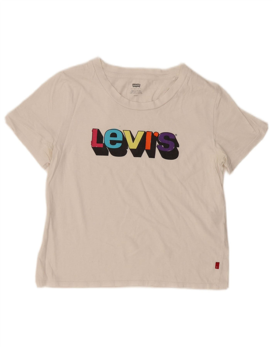 Damska koszulka z grafiką Levi's Top UK 10 Small White