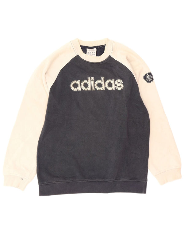 Adidas Chłopięca bluza z grafiką, 11-12 lat, granatowa, z blokami kolorów