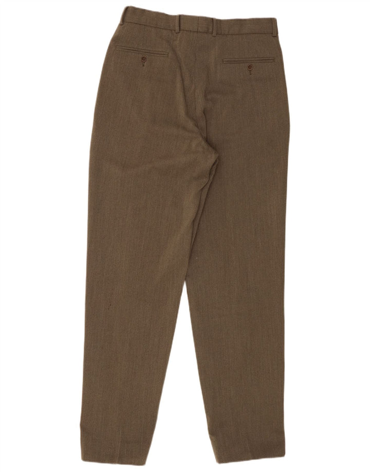 Marks & Spencer Męskie spodnie garniturowe W32 L33 Khaki, nowa wełna