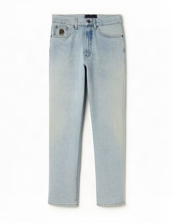 Trussardi Mens Slim Jeans W32 L29 Blue Cotton