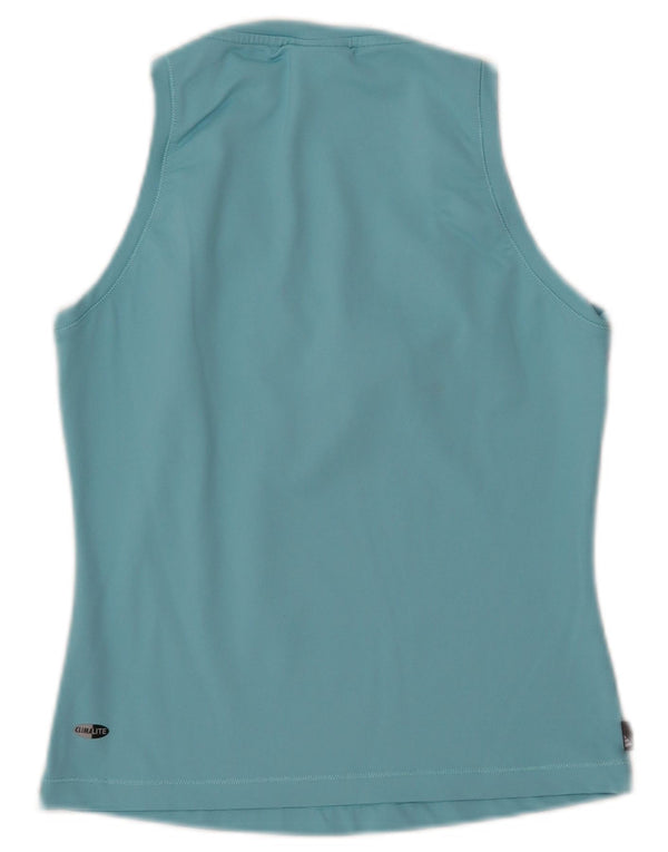 Damski top ADIDAS Clima 365 z kamizelką UK 14, średni niebieski nylon