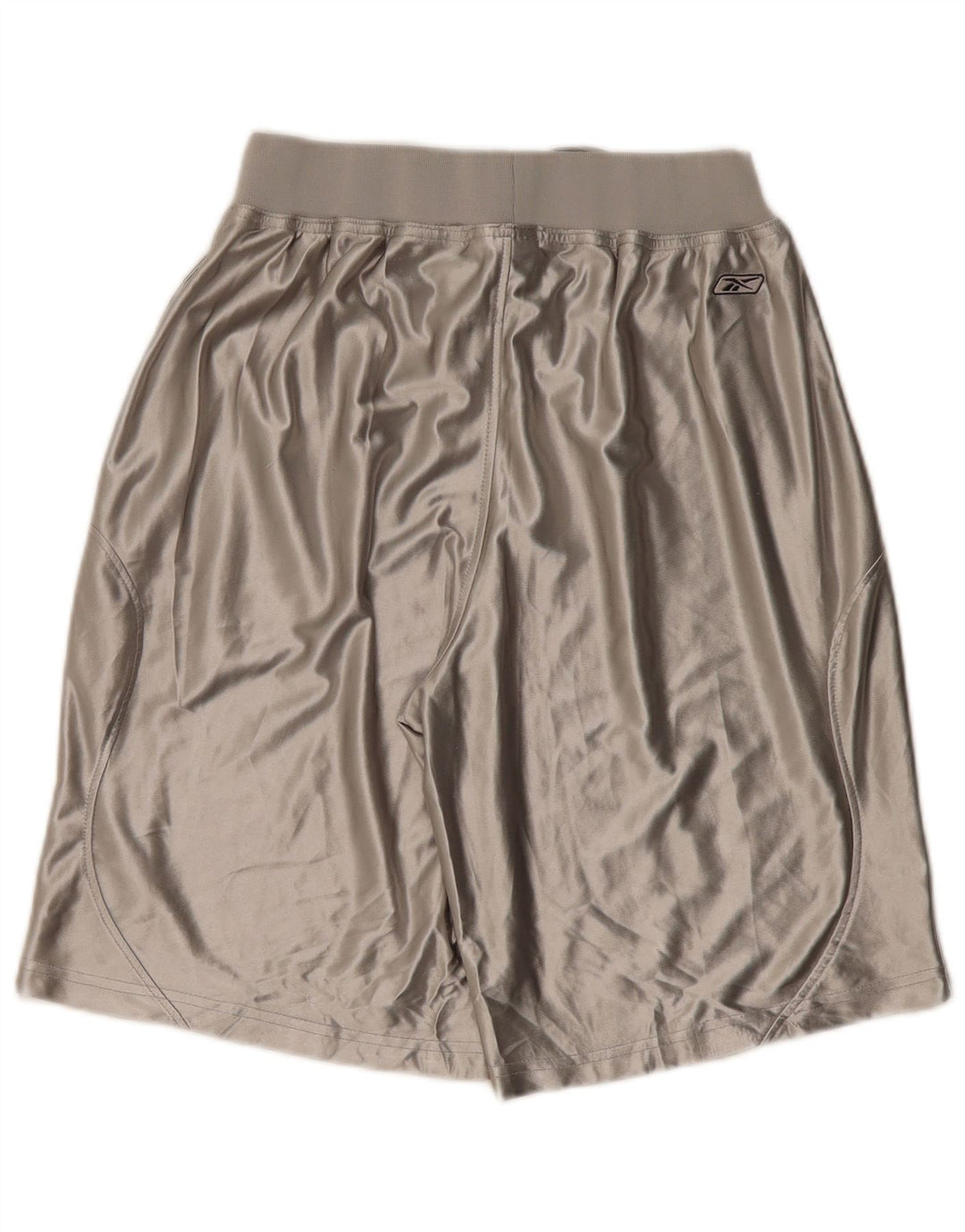 Męskie spodenki sportowe Reebok z grafiką, średnioszary poliester