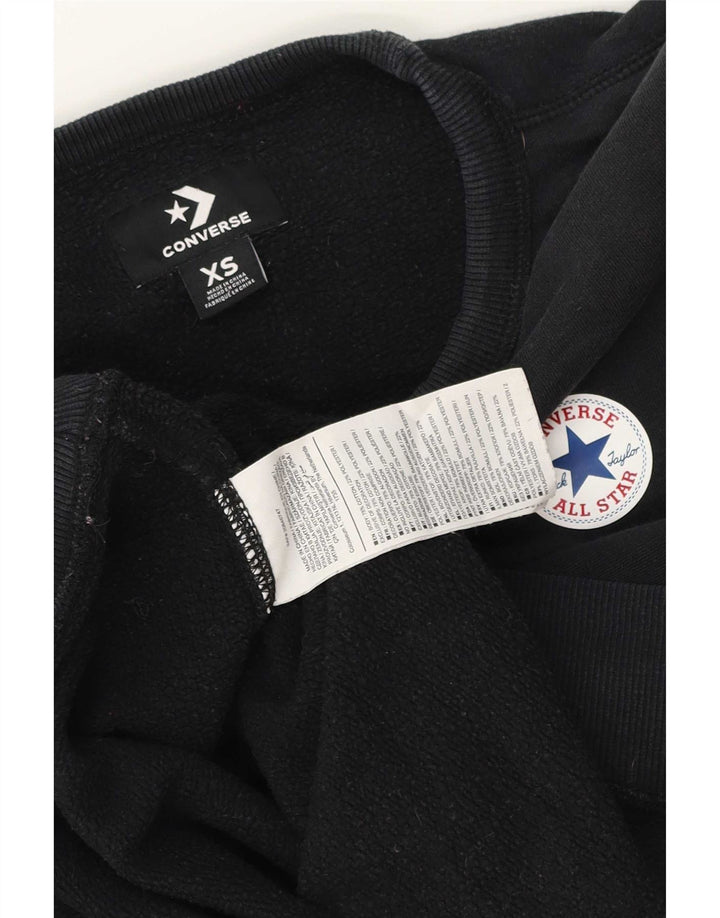 Damska bluza oversize Converse UK 6 XS, czarna bawełna
