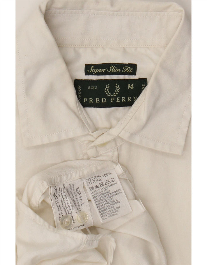 Koszula męska Fred Perry Extra Slim Fit, średnia biała bawełna