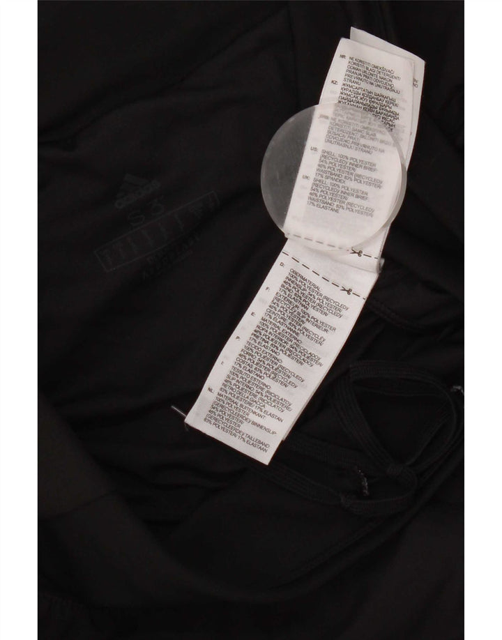 Damskie spodenki sportowe Adidas UK 10, małe, czarne, poliestrowe