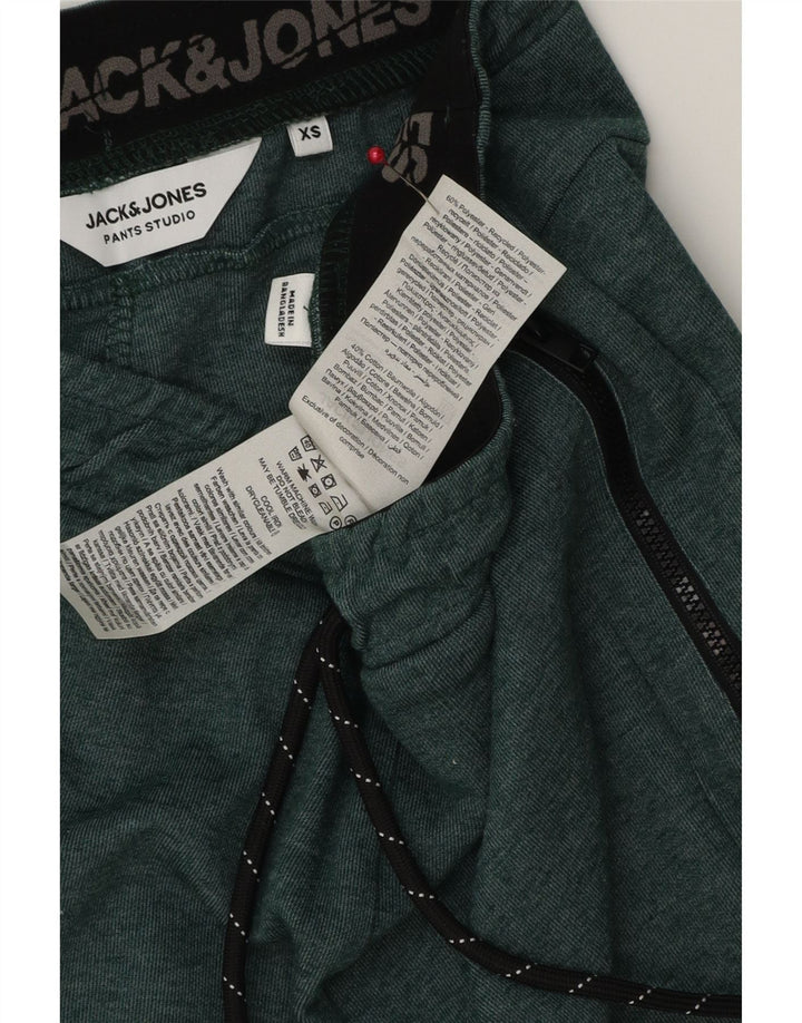 Męskie spodenki sportowe JACK & JONES XS Zielony poliester
