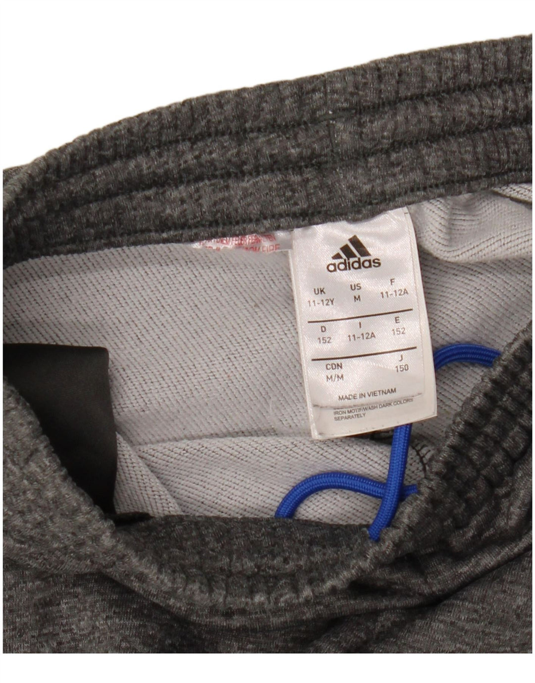 Adidas Chłopięce Spodnie Dresowe Joggery 11-12 Lat Szary Poliester