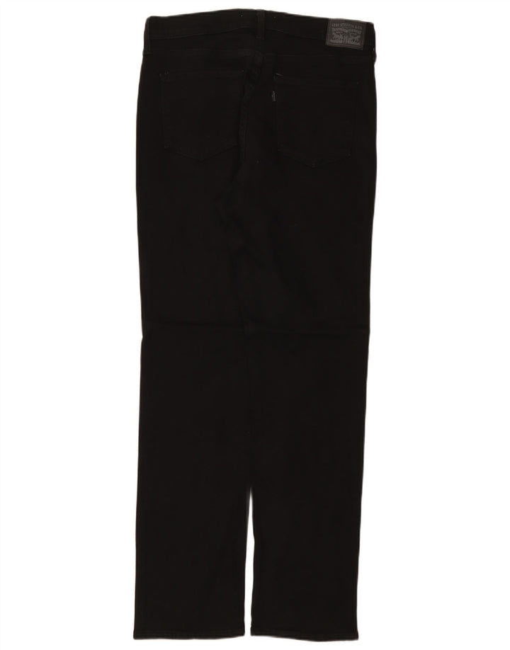 Damskie klasyczne proste dżinsy LEVI'S W29 L32 Czarna bawełna