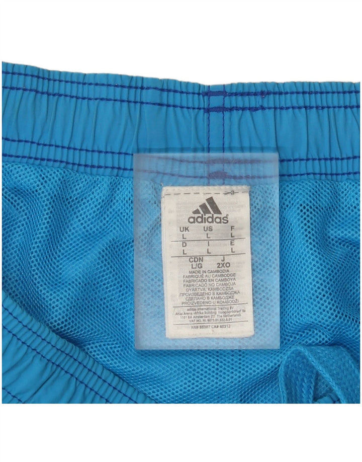 Męskie spodenki kąpielowe Adidas, duże, niebieskie, nylonowe
