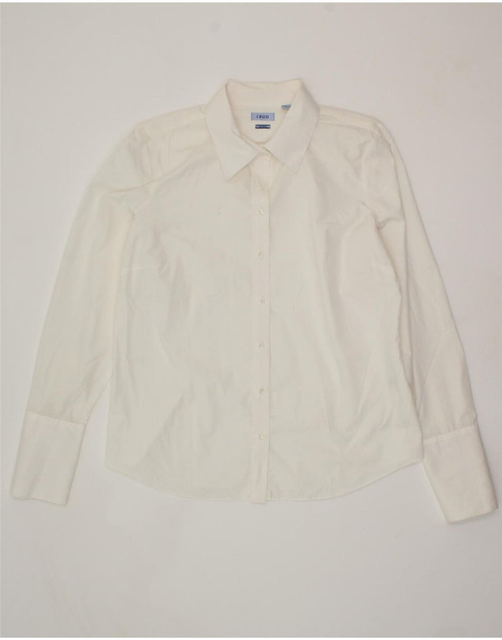 IZOD Womens Formal Shirt UK 18 XL White Vintage Izod and Second-Hand Izod from Messina Hembry 