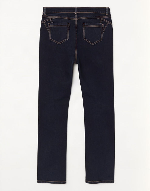Marks & Spencer Damskie proste dżinsy UK 12 Medium W30 L31 Granatowa bawełna