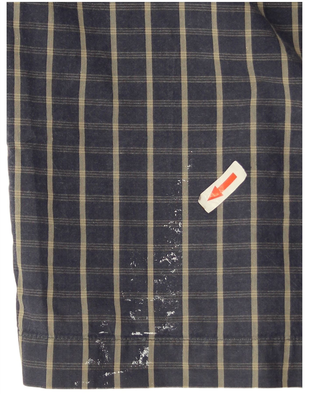 Męska koszula z krótkim rękawem Dickies, średnia, granatowa, bawełniana kratka