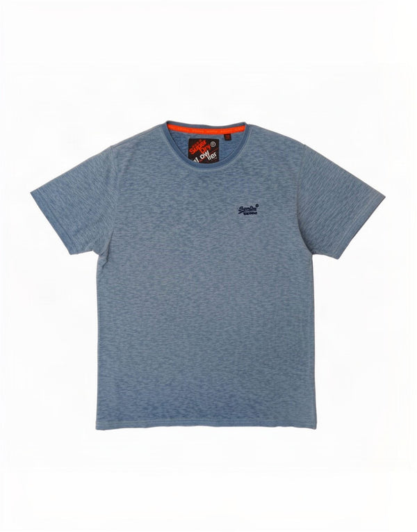 T-shirt męski Superdry, 2XL, niebieska bawełna w plamki