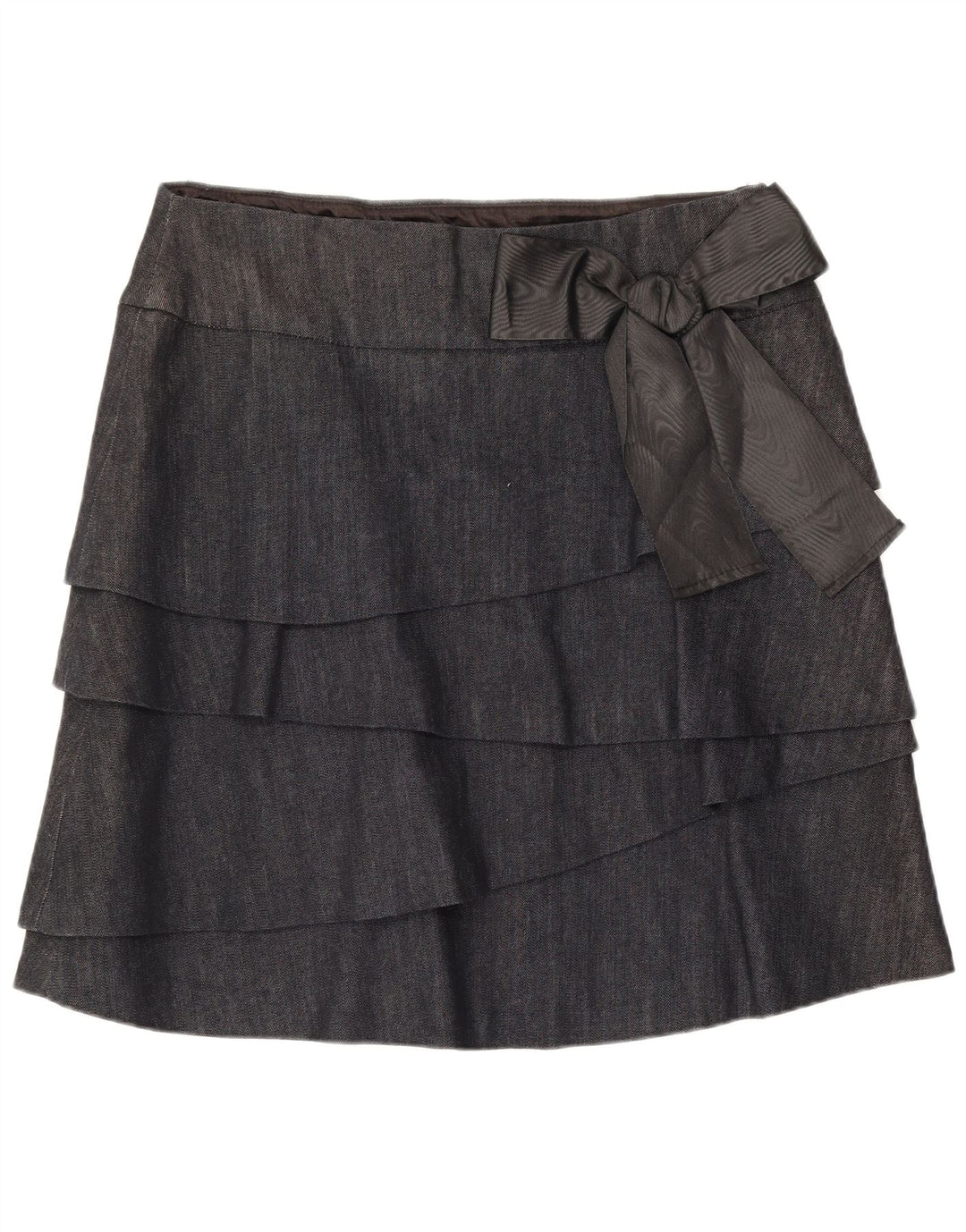 Max & Co. Damska spódnica mini warstwowa UK 12 Medium W32 Granatowa bawełna