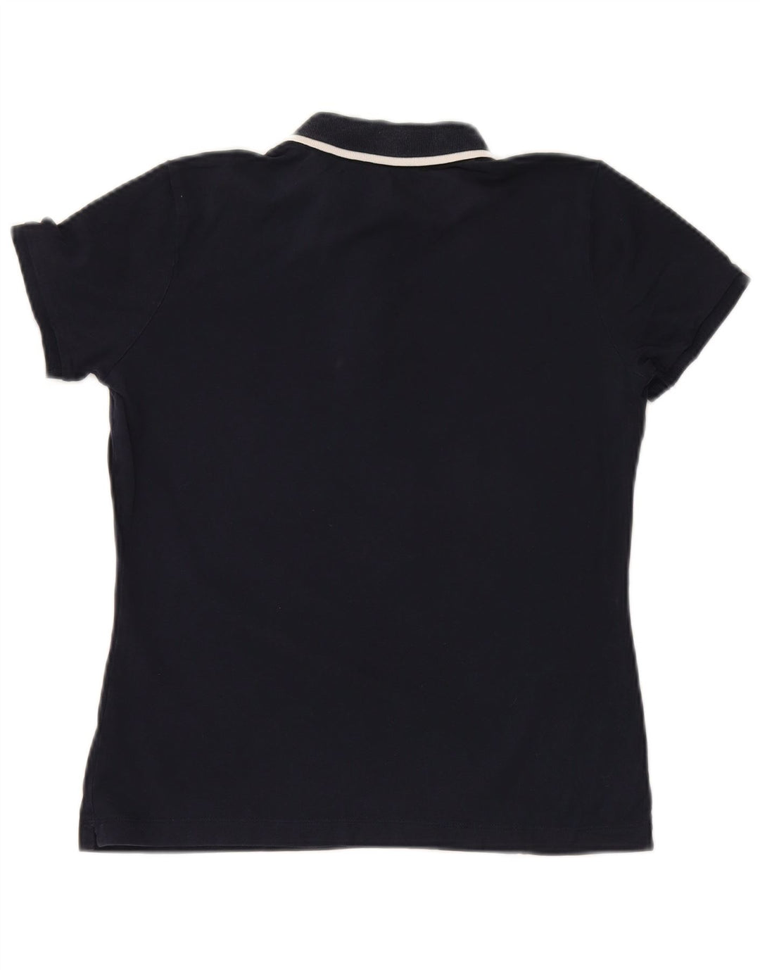 UMBRO Womens Polo Shirt UK 12 Medium Navy Blue