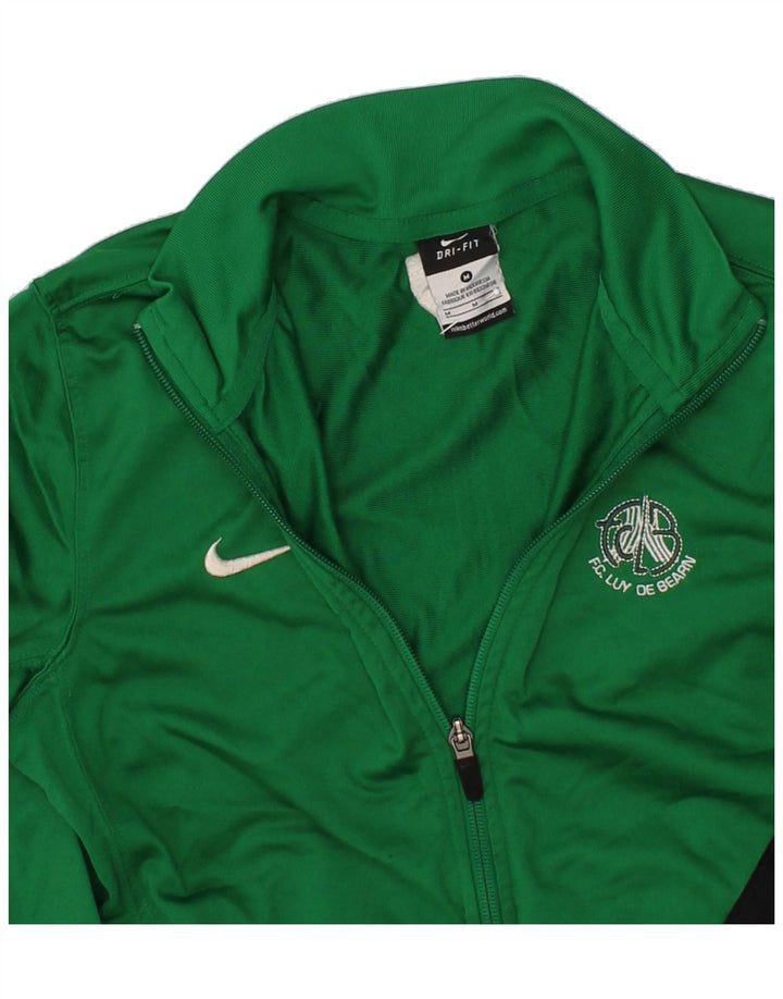 NIKE Boys Dri Fit Tracksuit Top Jacket 10-11 Years Medium Green Polyester Vintage Nike and Second-Hand Nike from Messina Hembry 