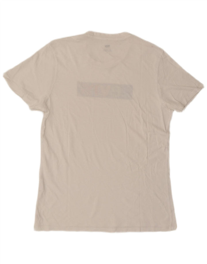 Męski T-shirt z grafiką Levi's, duży, biały