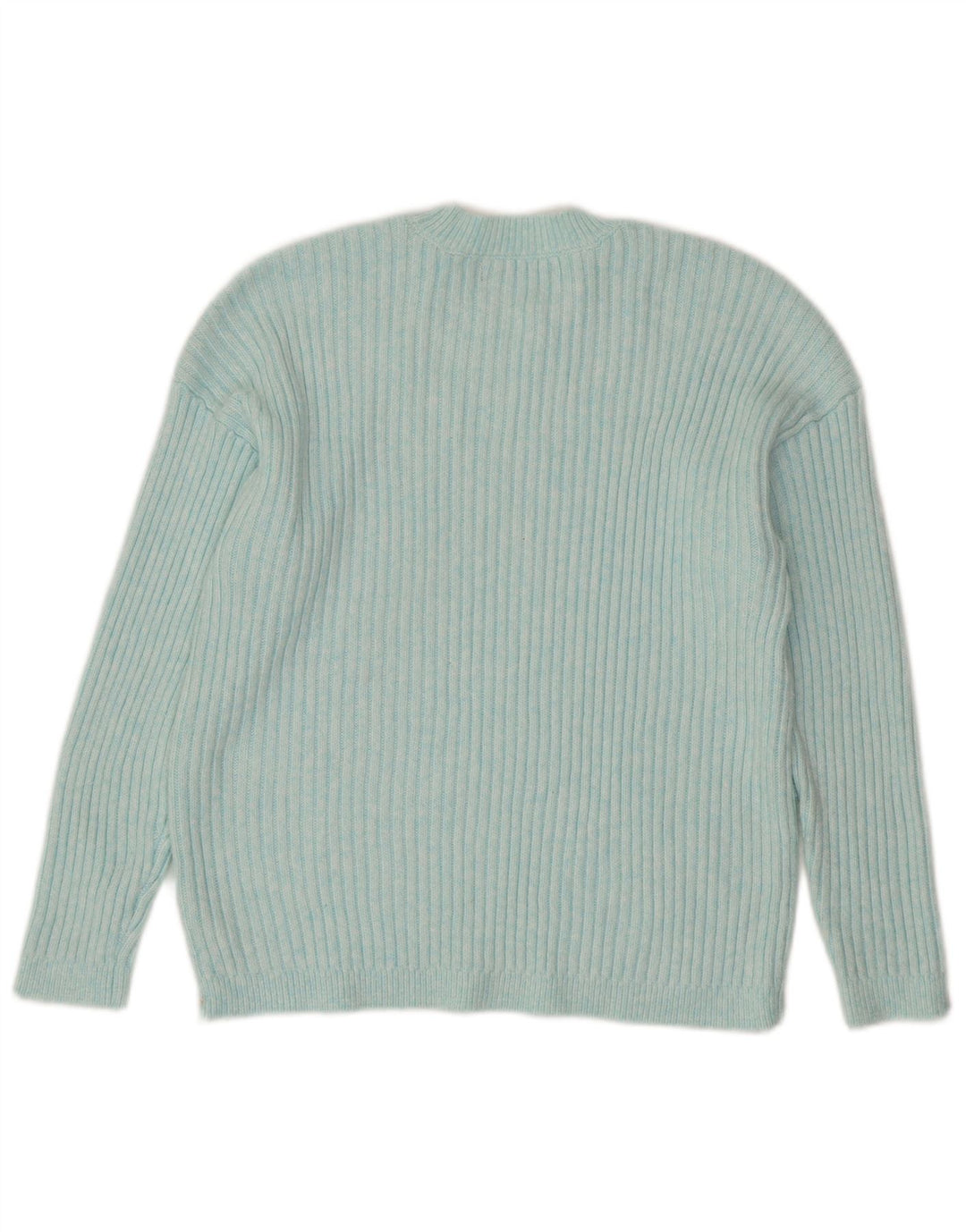 MARKS & SPENCER Damski sweter z okrągłym dekoltem, UK 16, duży, niebieski poliester