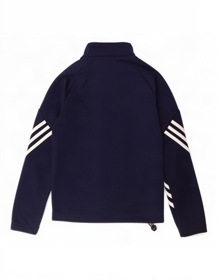 Adidas Chłopięca Climalite Dresowa Kurtka Top 9-10 Lat Granatowa Poliester