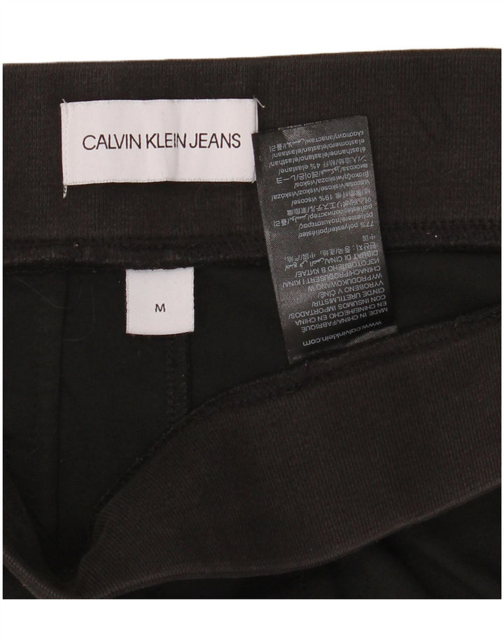 Męskie spodnie Calvin Klein z grafiką, średnie W32 L25, czarny poliester