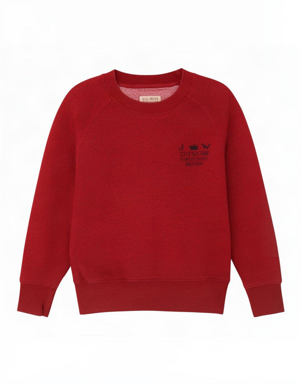 Damska bluza typu Crop Jack Wills UK 8, mała, bordowa bawełna